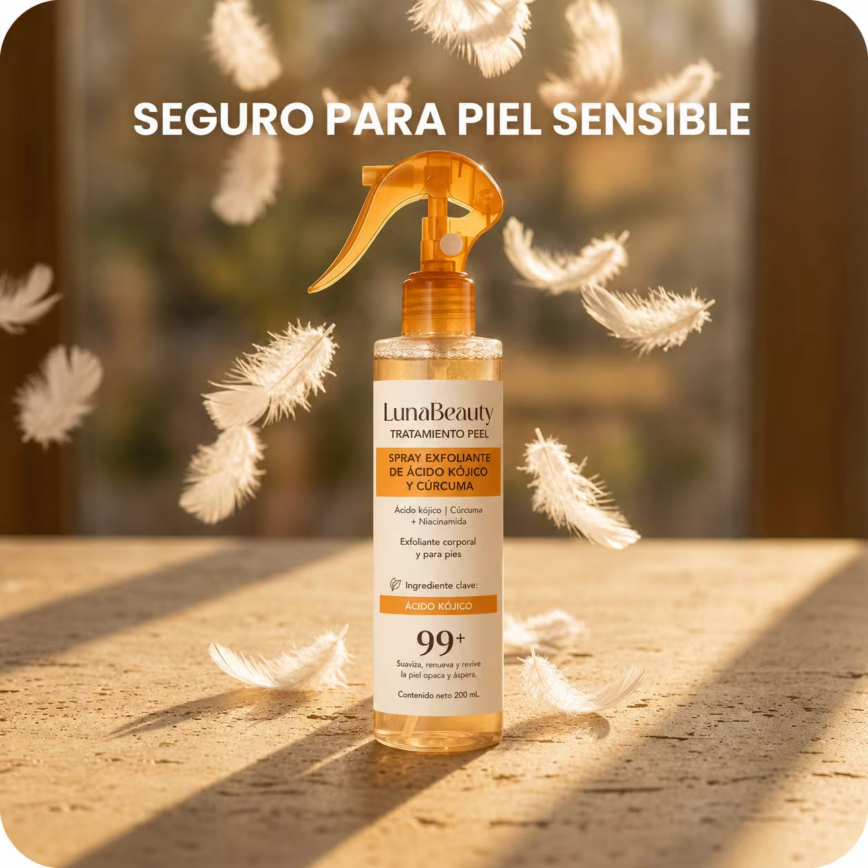 Spray Exfoliante Corporal - Ácido Kójico + Cúrcuma