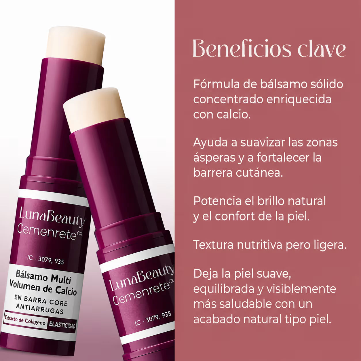 Multi-Bálsamo de Calcio Cemenrete de LunaBeauty