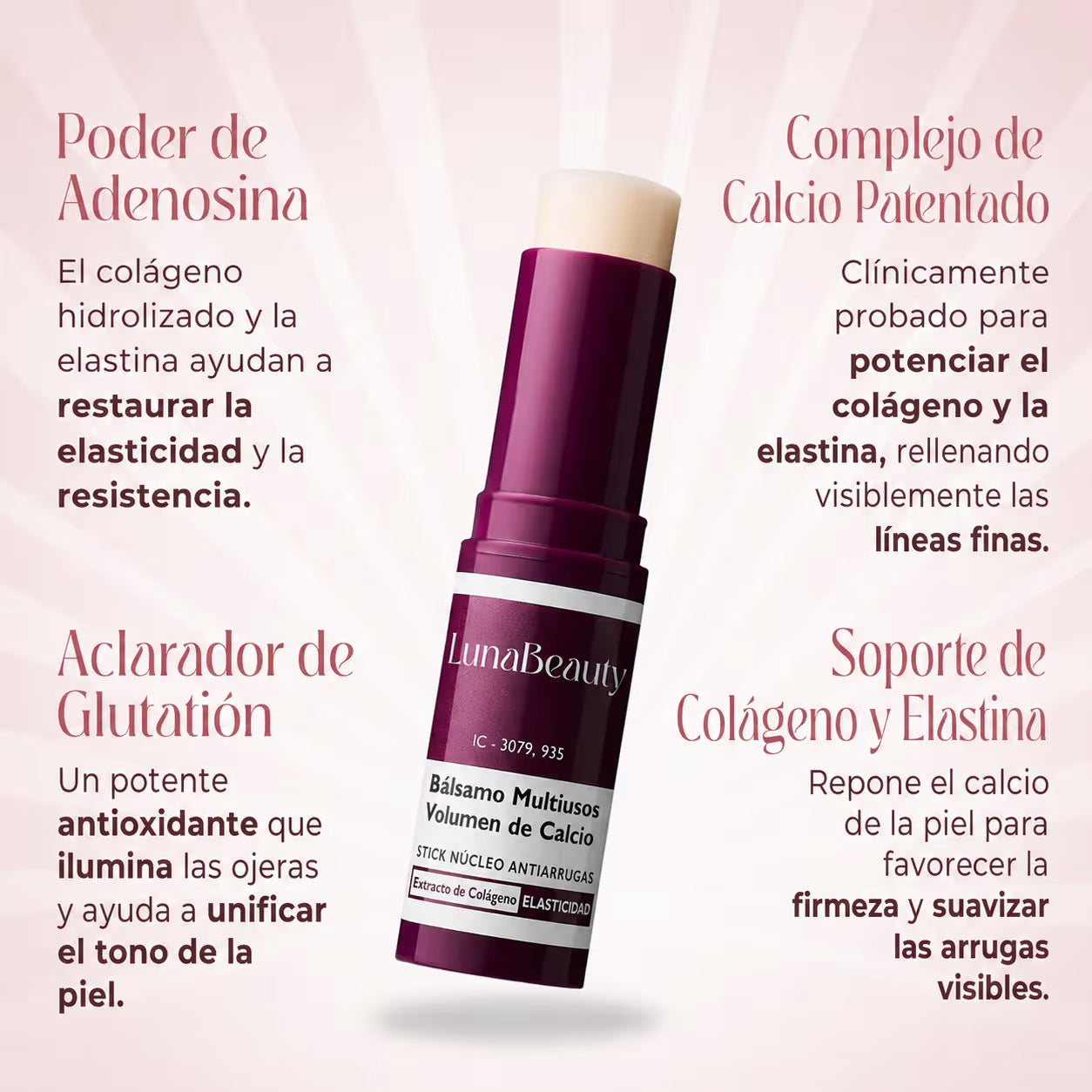 Multi-Bálsamo de Calcio Cemenrete de LunaBeauty